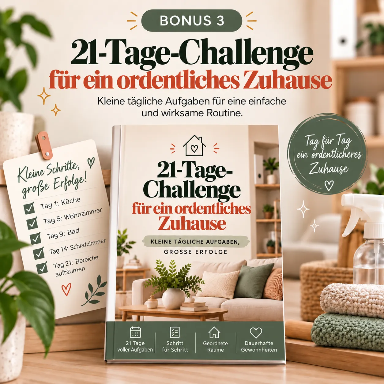 21-Tage-Challenge für ein ordentliches Zuhause